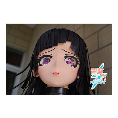 RAIGEKI MAKS 67) Resin 3/4 Lolita Crossdresser DOLL BJD Cos Crossdress Head Kigurumi Anime Mikan Tsumiki Cosplay Masks