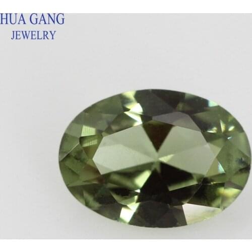 Light Green 149# Size 2x4~10x14mm Oval Shape Stone Brilliant Cut Synthetic Spinel Stone For Jewelry