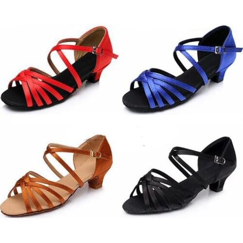 Latin Dance Shoes For Girls Kids Zapatos Salsa Mujer Zapatos De Baile Latino Mujer Zapatos De Baile