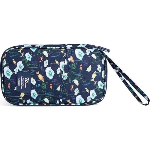 Waterproof Oxford Card Holder Travel Multifunction Passport Holder Women Minimalist Wallet Large Capacity Organizer Men Purse