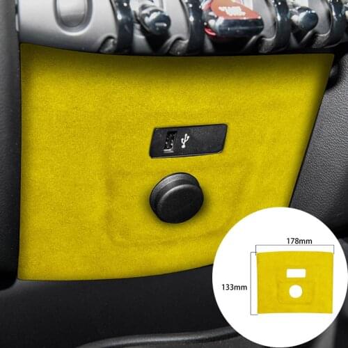 For BMW F60 2018-2020 Alcantara Suede Wrap Car Cigarette Lighter Panel Trim Stickers Cover Mouldings Accessories Car-styling