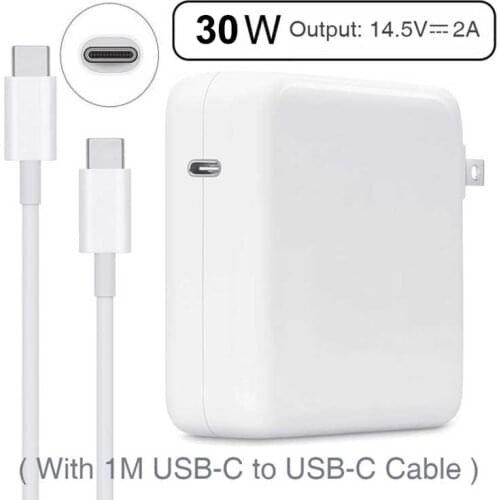 New Laptop Charger AC Power Chargeur 30W 15v 2A 1 meter USB Type C Cable EU US Power Cord Wholesale For New Macbooks Tablet