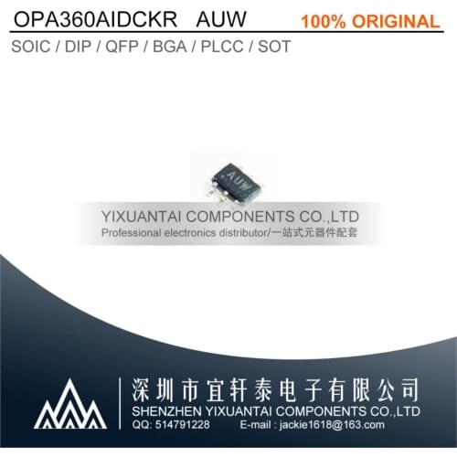 10PCS 20PCS 50PCSFree shipping 100% original OPA360AIDCKR OPA360 AUW SC70-6