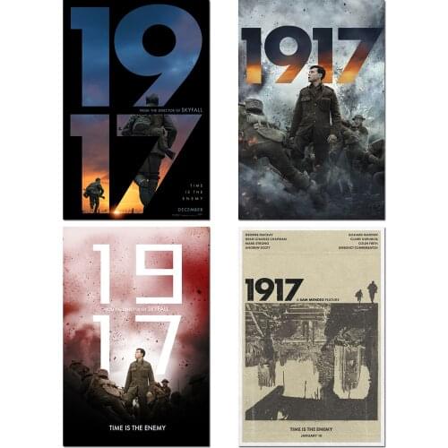 1917 Movie Poster War Film Art Silk Poster Picture Home Decor Wall Pictures Movies Prints