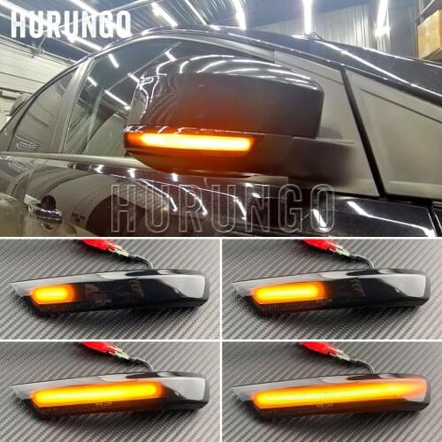 2x Flowing Turn Signal Light LED Side Wing Rearview Mirror Dynamic Indicator Blinker for Ford Focus mk2 3 08-16 Mondeo mk4 11-15