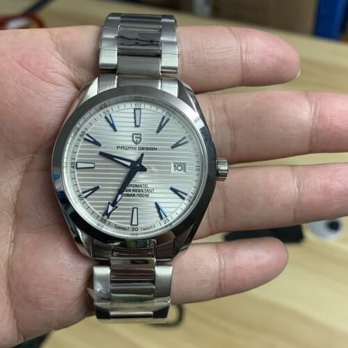 2021 PAGANI DESIGN New Fashion Brand Leather Mens Automatic Watch Top Commander Men Mechanical Waterproof Japan White Watches