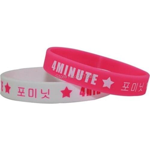 300pcs 4 Minute wristband silicone bracelets free shipping by FEDEX