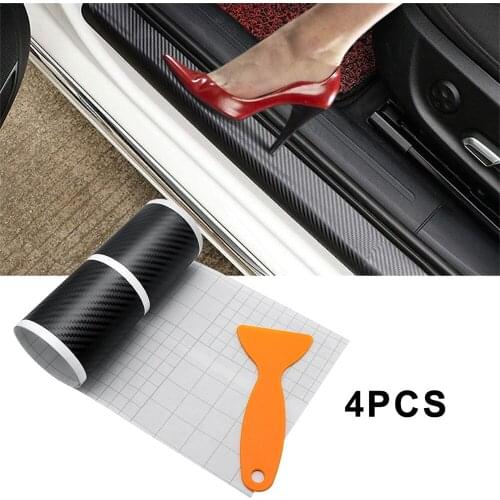 Car Styling Carbon Fiber Scratch-proof Strip Stickers for Land Rover RangeHSE Nissan BLUEBIRD SUNNY Jeep Gladiator