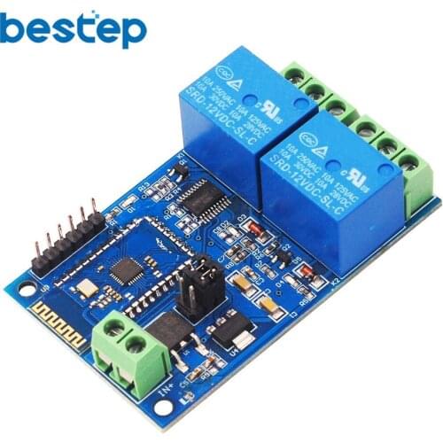 Bluetooth Relay Switch Module Intelligent Home Mobile APP Remote Control 2 Bit DC 12V Dual Circuit Bluetooth Relay Module