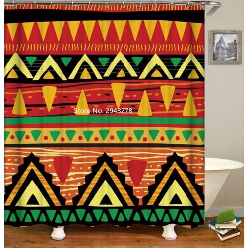 Wooden Door Love Polka Dot Color Printing Waterproof and Mildew Proof with Hook White Shower Curtain Home Bathroom Decoration