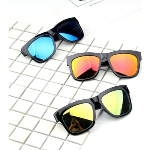 Kinder zonnebril Boys&girls Cute Stage Party Sun glasses Model Show Cool Reflective lens sunglasses child boys&girls n454