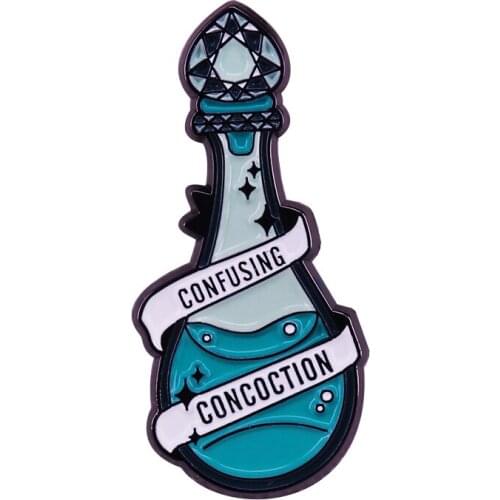 Confusing Concoction Enamel Pin Based off Potions ''Where the wizard is desirous of producing hot-headedness and recklessnes"