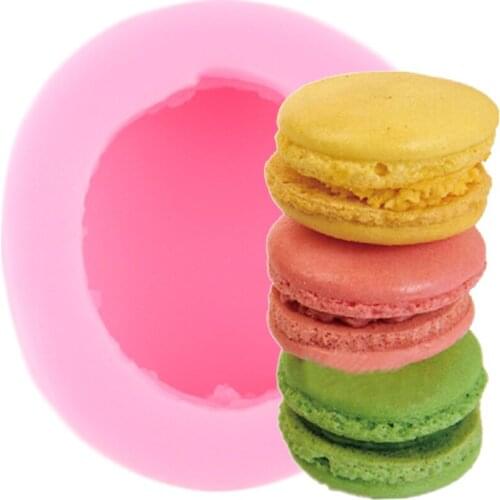 Macaroon Hamburger Soap Mold Fondant Cake Decorating Tools Clay Resin Molds Gumpaste Chocolate Candy Moulds For Soap Making