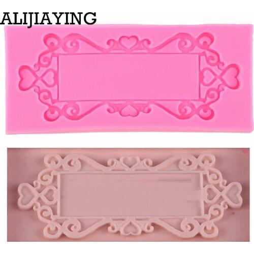 M0456 1Pcs Silicone mold Photo Frame Silicone Mold food grade Fondant Cake Decoration Mold Tools Sugar Craft Molds DIY Cake