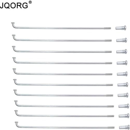 JQORG Spokes Galvanization Surface 12G Diameter 2.6mm Electric Bike Spokes Sliver Color UCP 12K Electric Bicycle J-BEND Spokes