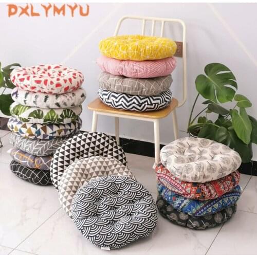 Multiple Styles Round Cushion, Sofa Chairs Seat Cushion Meditation Chair Cushion, Japanese Futon Mat Floor Pillow