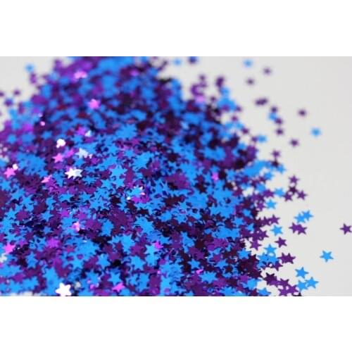 Mix Colors Star shapes solvent resistant Glitter for nail art nail gel nail polish makeup and DIY decoration