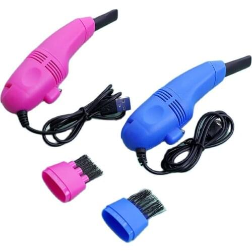 USB Mini Computer Keyboard Vacuum Cleaner Dust Cleaning Kit Handheld Keyboard Brush Device for Computer PC Laptop Portable