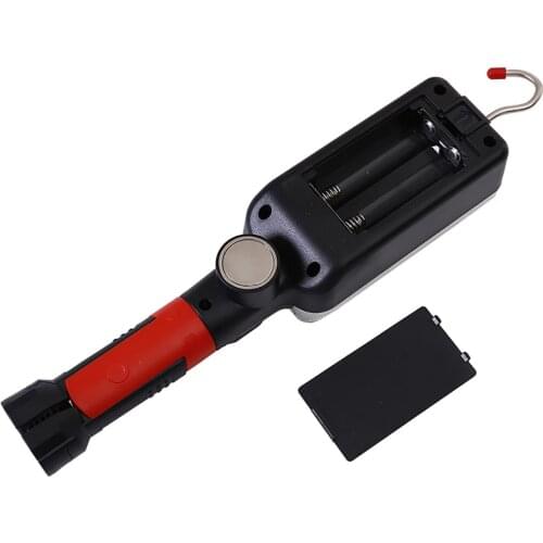 Multifunctional Led Handheld Work Light Portable Flashlight Magnet Hook Camping Outdoor Cob Emergency Light 18650 Flashlight