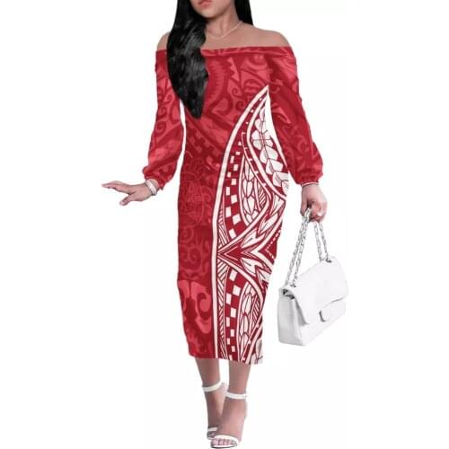 Fashion Women Elegant Vintage Hawaii Flower Dress Stylish Sexy Slash Neck Casual Slim Beach Summer Sundress Female vestidos