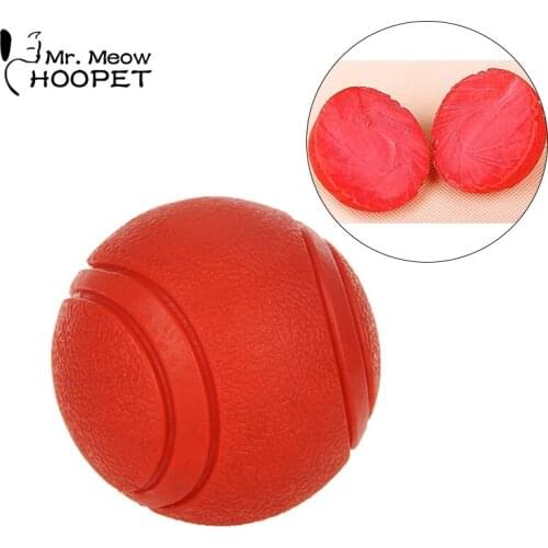 Hoopet Dog Toy Rubber Ball Bite-resistant Dogs Puppy Teddy Large Dog Toy Pet Supplies Durable Dog Training Ball Dog Chew Toys