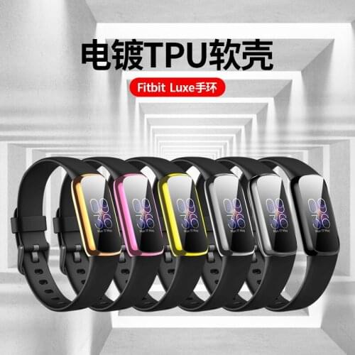 Soft TPU Full Screen Protector Soft Cover for Fitbit Luxe Watch Case Lightweight TPU Bumper Scratch resistant Shell Accessories