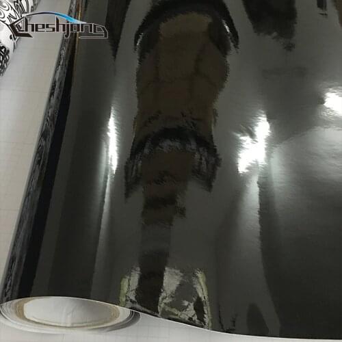 Motorcycle Decal Wrap Vinyl Adhesive Super Glossy Piano Black Film with Air Bubble Release Car Roof Hood Sticker
