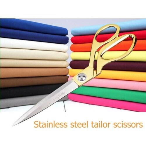 1 Piece Colorful Alloy Gold-Plated TailorS Scissors 8 Inch/9 Inch/10 Inch TailorS Scissors Sewing Scissors