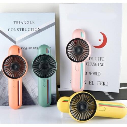 Electric Fan Lovely Shape Cartoon Plastic Mini USB Handheld Fan for Outdoor