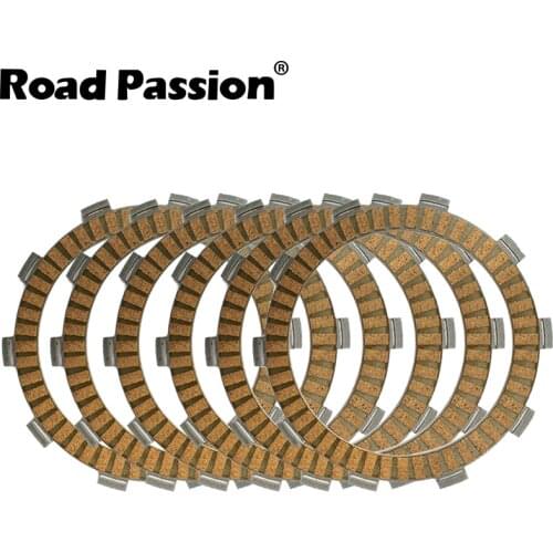 Road Passion 6pcs Motorcycle Clutch Friction Plates Kit For HONDA CR125R MTX125RWD XR350R XL350R CR 125 R 350 1983 1984 1985
