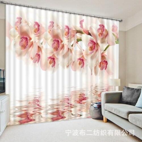 Luxury Blackout 3D Window Curtains For Living Room office Bedroom Drapes Cortinas Rideaux Customized size FLOWER Cushions cover