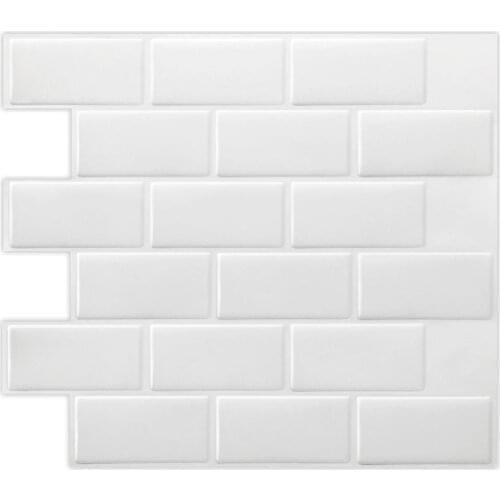 2020 Peel and Stick Self Adhesive Removable Stick On Kitchen Backsplash Bathroom 3D Wall Sticker Wallpaper Tiles