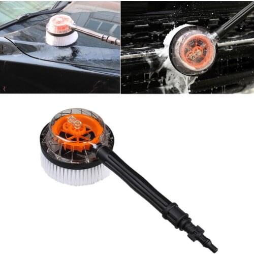 Car Wash Brush Auto Windshield Cleaning Foam Brush With Adapter 360-degree Rotating Hard Brush For Car Wash Accerssories
