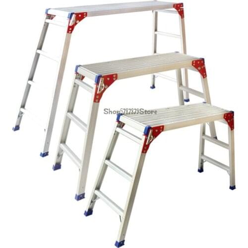 Folding Decoration Elevator Putty Household Car Washing Platform Thickened Scaffold Multifunctional Aluminum Alloy Horse Stool