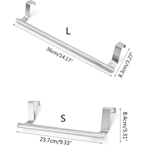 Stainless Steel Towel Rack Bathroom Holder Stand Kitchen Organizer Shelf Rag Bar