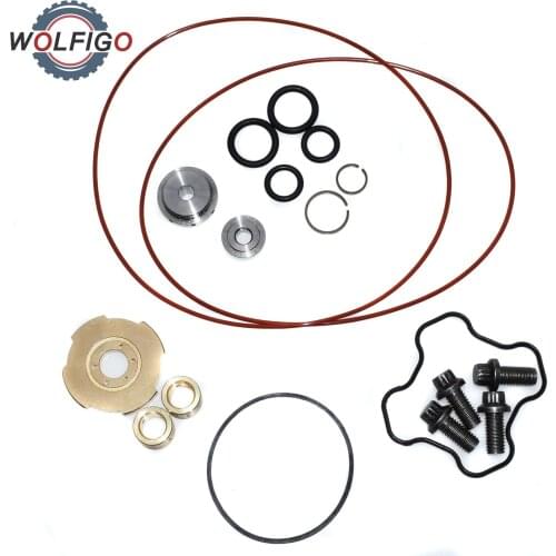 WOLFIGO Turbo Charger Repair Rebuild Kit 813-1001-001 817-1004-002 For Ford Powerstroke 7.3L Turbo Upgraded TP38 GTP38