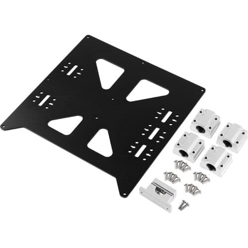 Y Carriage V2 Hot Bed Support Plate with Aluminum SC8UU P8 Slider for Prusa i3 3D Printer