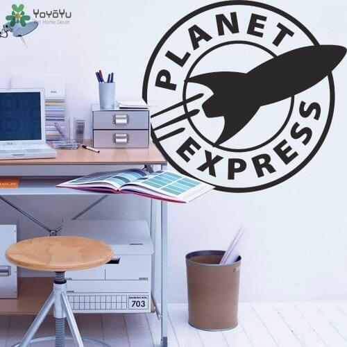 YOYOYU Wall Decal Cartoon Planet Express Quote Wall Sticker For Kids Playroom Art Removable Home Decor Interior Mural DIY CY248