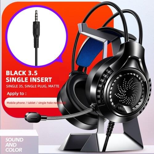1PC Professional Game E-sports Headphones Cool Led Lighting Bass Stereo Noise Reduction Gamer Headset For Multiple Devices