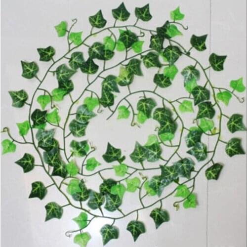 2.5m Artifical Decoration Vine Delicate Artificial Ivy Leaf Garland Plant Vine Fake Foliage Wedding Parties Decor Supplies