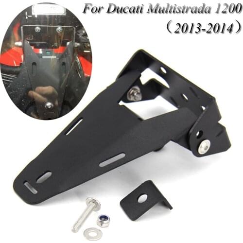 2013 2014 For Ducati Multistrada 1200 Motorcycle GPS Phone Holder Stand Bracket USB Charger GPS Moto