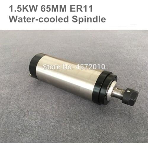 1.5KW 65 80MM ER11 16 cnc Spindle 24000rpm Machine Spindle Motor Water Colling Engraving Milling Spindle AC Spindle 4 Bearing