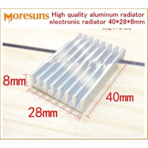 Fast Free Ship 10pcs/lot High quality aluminum radiator electronic radiator 40*28*8mm heatsink factory