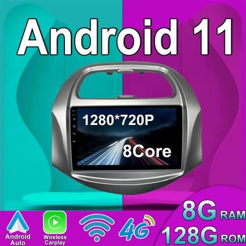6G+128G Android 11 NET Car Radio Multimedia Video Player for CHEVROLET Spark Beat Matiz Creative 2010-2014