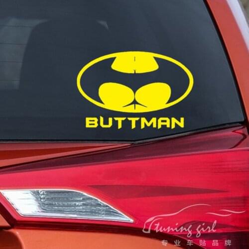 Car Stickers Buttman Funny Creative Decals For Tail Rear Windshield Laptop Tablet Vinyls Auto Tuning Styling 15x10cm 25x17cm D15
