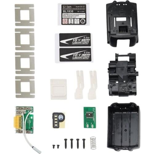 Li-Ion Battery Case Box Charging Protection Circuit Board for MAKITA 18V BL1830 LED Battery Indicator Retail