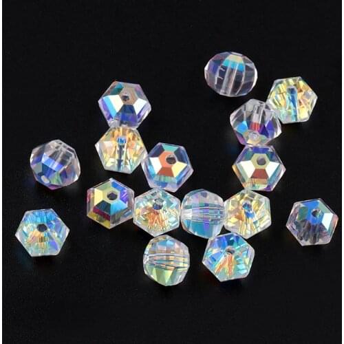 Best quality 8mm fashion octagon shape crystal beads lantern shape glass beads loose Spacer beads for Jewelry making 50pcs/bag