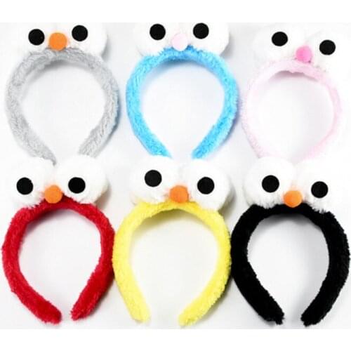 Cute Turban Korean Big Eyes Gargle Bath headband Face washing Hairbands SPA Make up Elastic soft Headbands