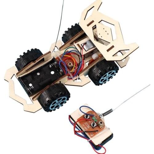 DIY School STEM kit Remote Control Racing Car Science Educational Experiments kids Physics toys for children boys 8 years