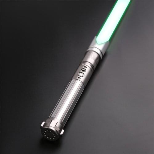 CIELTAN NEW Metal Hilt Lightsaber Heavy Dueling RGB Saber FOC Blaster Lock Up Color Change Force FX 6 Set Soundfonts FOC-TS003